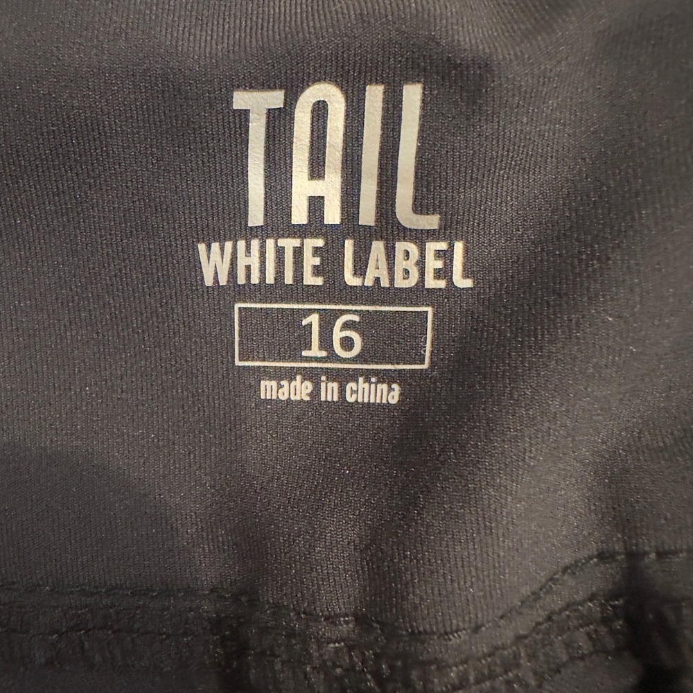 Tail White Label Womens Black Pull On Golf Bermuda Shorts Size 16 GG4825-9002 - Picture 3 of 8